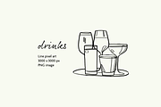 Restaurant Illustration Bundle, a Food Illustration by Little Gremlin (Thumbnail 2 of 8)