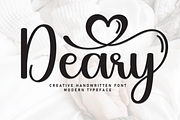 Deary | Script Font, a Handwritten Font by Scratchones (Thumbnail 1 of 9)