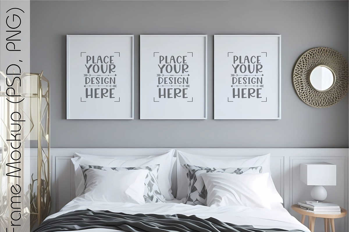 Three Vertical Frames Mockup, a Templates & Theme by Ali's Designs (Photo 2 of 3)