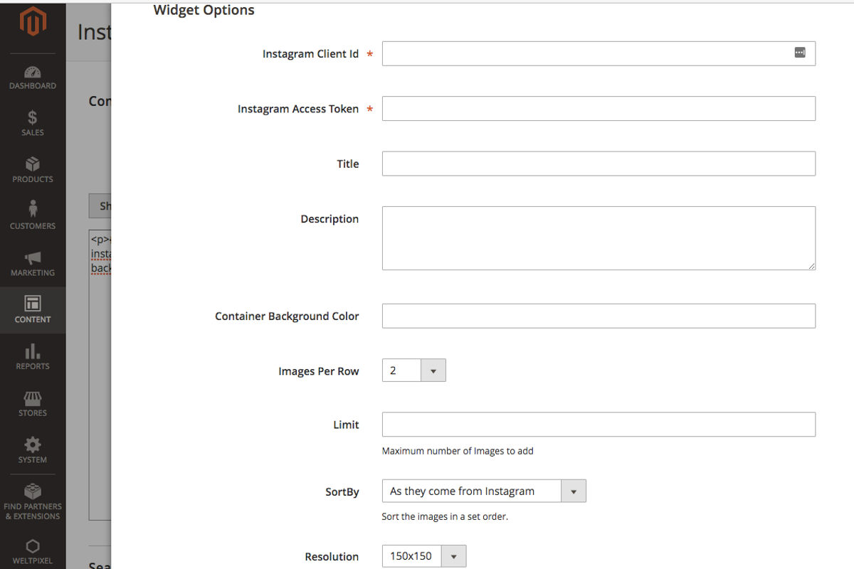 Instagram Widget Advanced Magento 2, a Websites & App Template by WeltPixel (Photo 3 of 4)