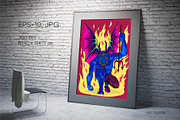 Vintage Cartoon Devil. Art., a Decorative Illustration by KENO Mascots (Thumbnail 5 of 6)