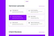 Portfolio Landing Page Web Template, a Landing Page Template by MightyDesign (Thumbnail 4 of 8)