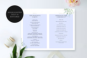 Folded Wedding Program Template, an Invitation Template by Alice Bluefox (Thumbnail 8 of 9)