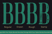 Benida Rounded Vintage, a Serif Font by Craft Supply Co. (Thumbnail 2 of 8)