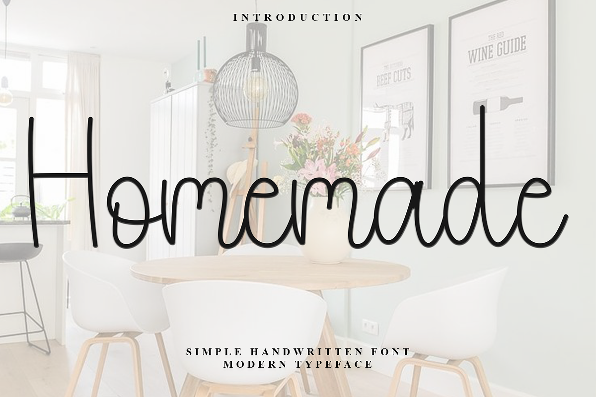 Homemade, a Handwritten Font by InermediaSTUDIO (Photo 1 of 8)
