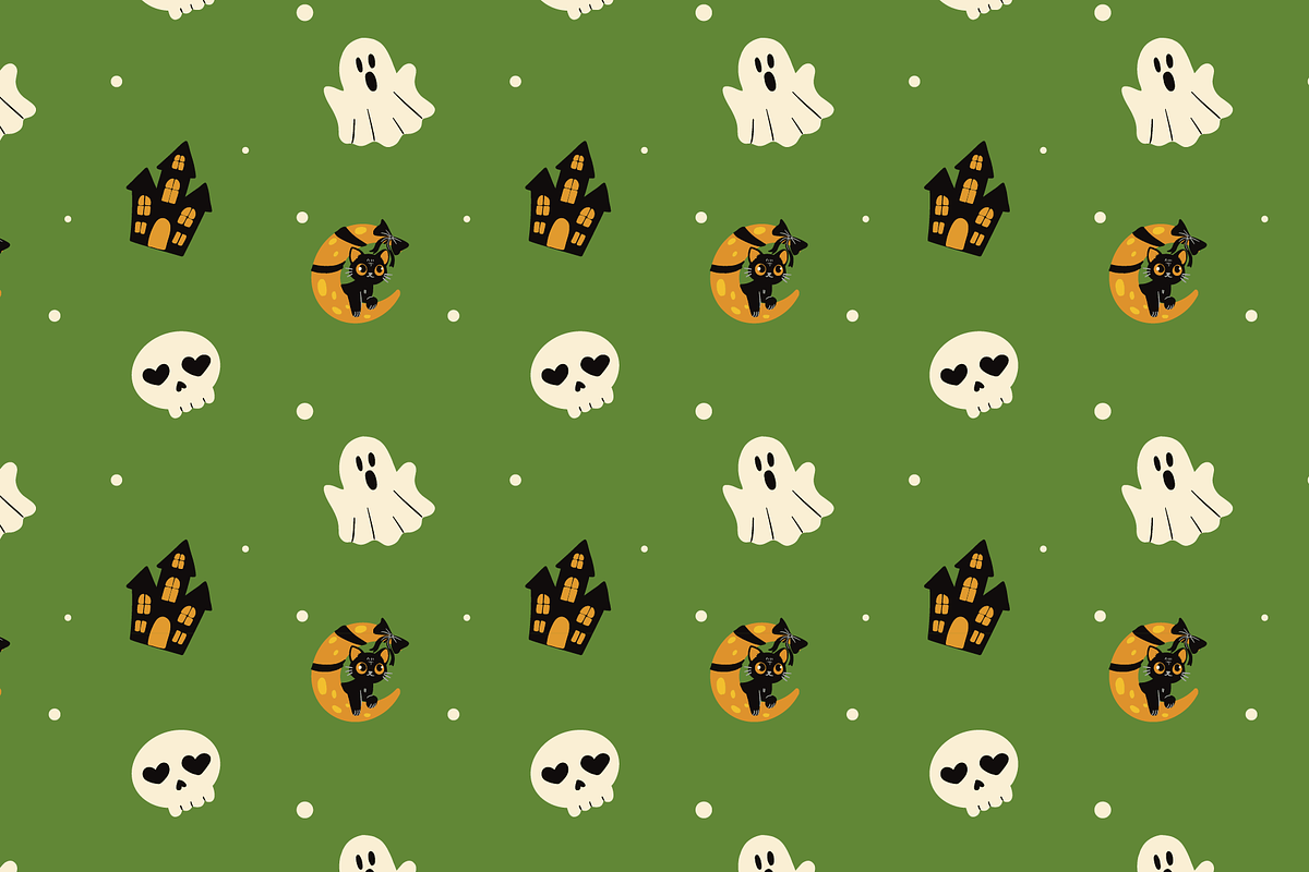 Halloween Pattern, a Pattern Graphic by HunEyy (Photo 5 of 6)