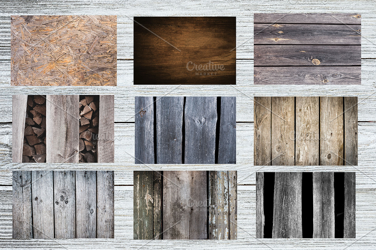 Rustic Wooden Textures, a Texture Graphic by VetalStock (Photo 2 of 4)