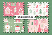 Whimsical Pink Forest set, an Illustration by Poppymoondesign (Thumbnail 3 of 5)