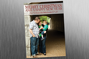 Frosted: 5x7 Xmas Card Template, a Card Template by Saunter Studios (Thumbnail 2 of 3)
