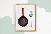Kitchen utensils watercolor, an Object Illustration by a_ptichkina (Thumbnail 4 of 4)