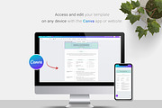 Resume / CV Template | Canva & Word, a Resume Template by CreativeZoom (Thumbnail 6 of 7)