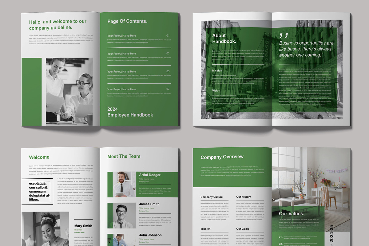 Employee Handbook Layout
