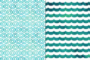 Cool Watercolor Pattern Backgrounds, a Pattern Graphic by Paper Element (Thumbnail 5 of 5)