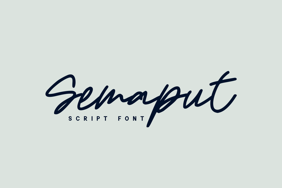 Semaput - Script Font, a Script Font by GFRcreative (Photo 1 of 4)