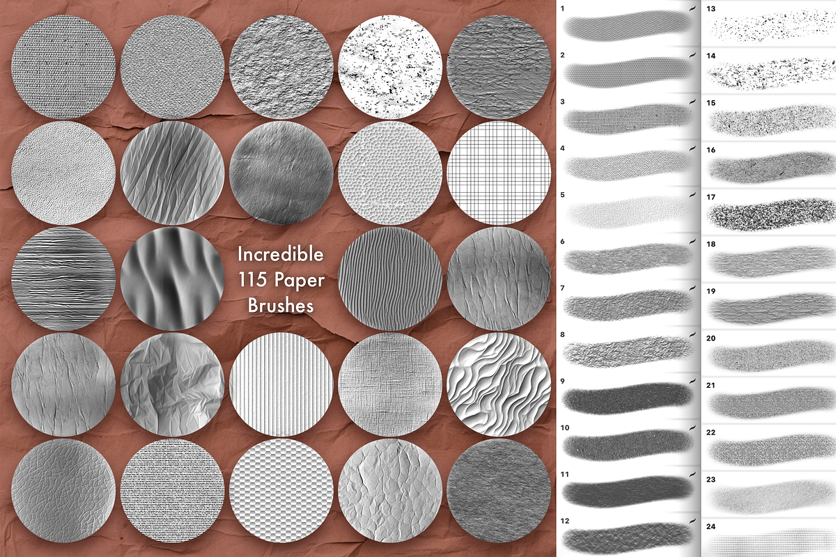 Procreate Paper Texture Brushes, a Brush Add-On by Revabrush (Photo 2 of 10)