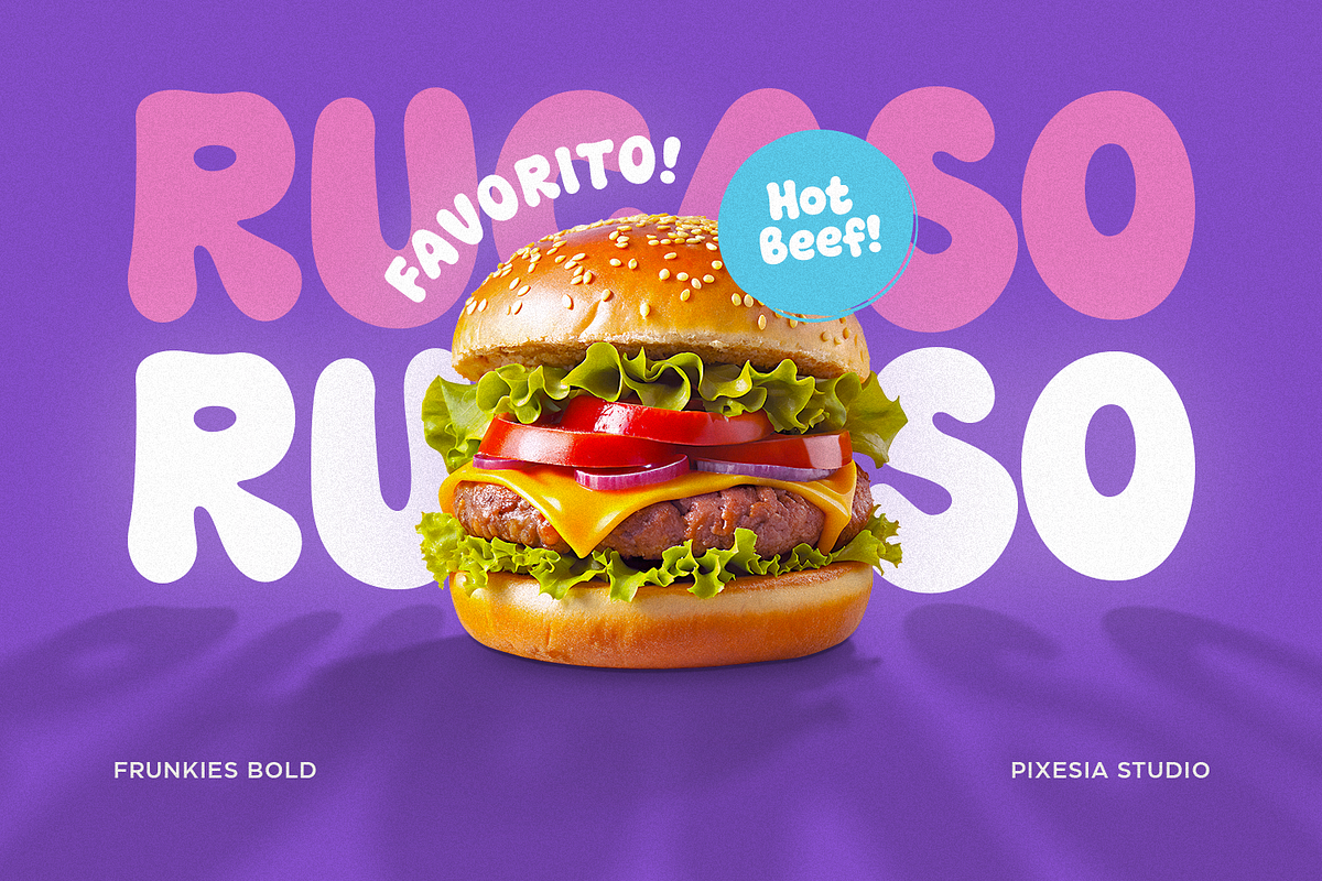 Frunkies – Chunky Bold Font, a Sans Serif Font by Pixesia Studio (Photo 2 of 15)