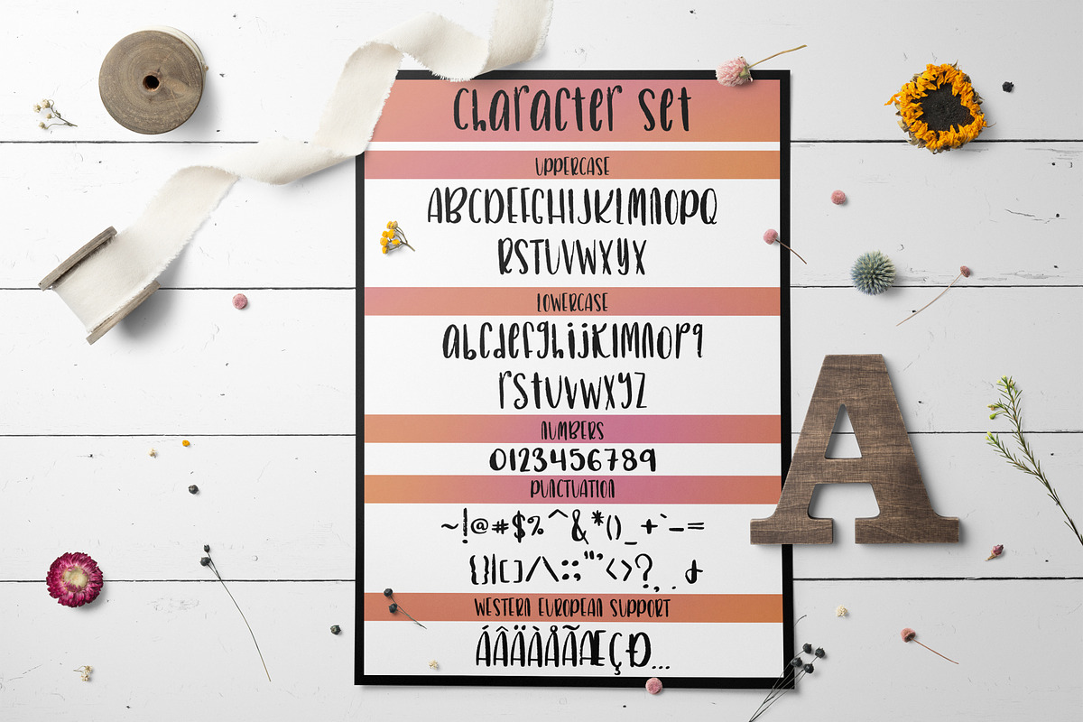 Rustic Sans, a Sans Serif Font by Nicole Dawn Design (Photo 5 of 8)