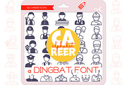 Career Alphabet - Dingbat Font, a Symbol Font by WADLEN (Thumbnail 1 of 7)