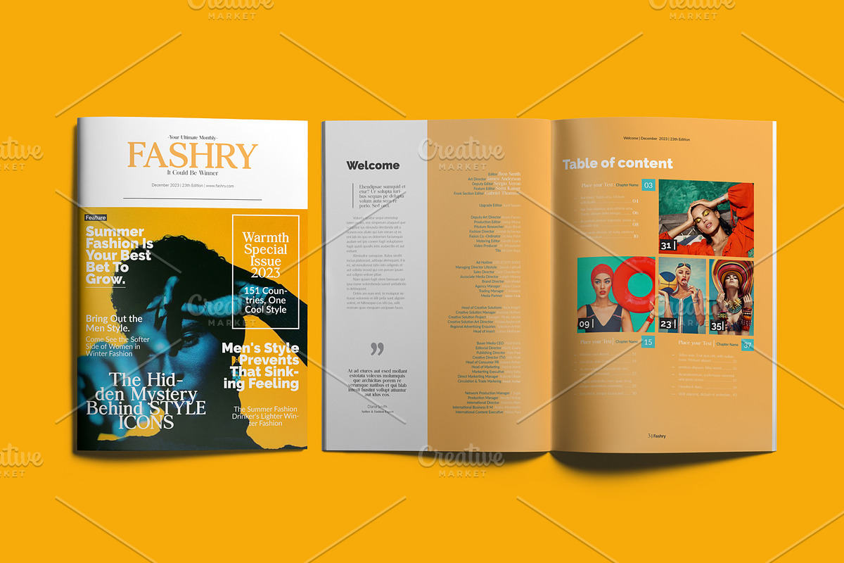 The Best Fashion Magazine Layout, a Magazine Template by Swayang (Photo 1 of 18)