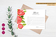 Red Rose Floral Wish & Advice Card, a Stationery Template by Beyond Muse (Thumbnail 1 of 3)