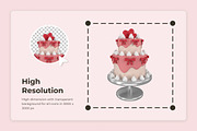 Romantic Wedding 3D Icons, a Work Illustration by twinstd (Thumbnail 3 of 6)