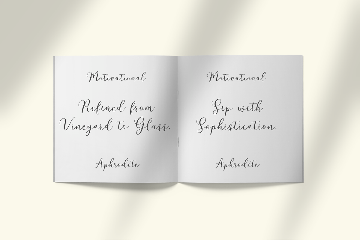 Aphrodite, a Script Font by Gatype (Photo 13 of 15)