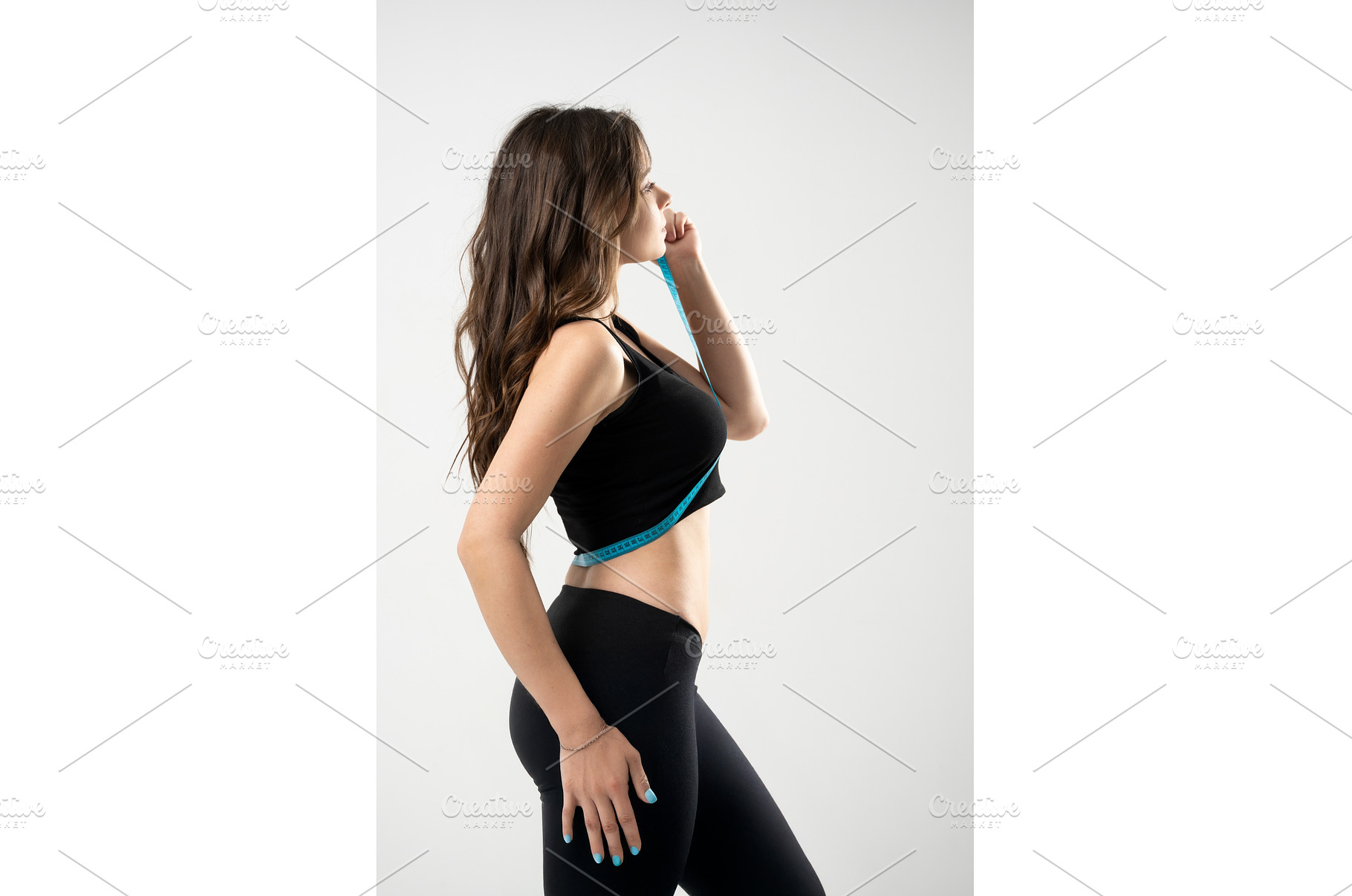 Side view beautiful brunette young, a Person Photo by volodymyrshtun13795
