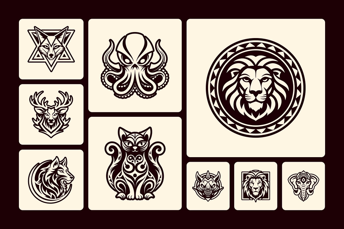 1500 Animal Logos, a Solid Icon by Creative Stall (Photo 8 of 37)