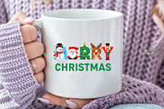 Retro Merry Christmas Png, an Illustration by Dream Creation (Thumbnail 4 of 5)