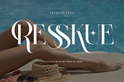 Resskue Elegant Display Serif, a Serif Font by Alfinart (Thumbnail 1 of 10)