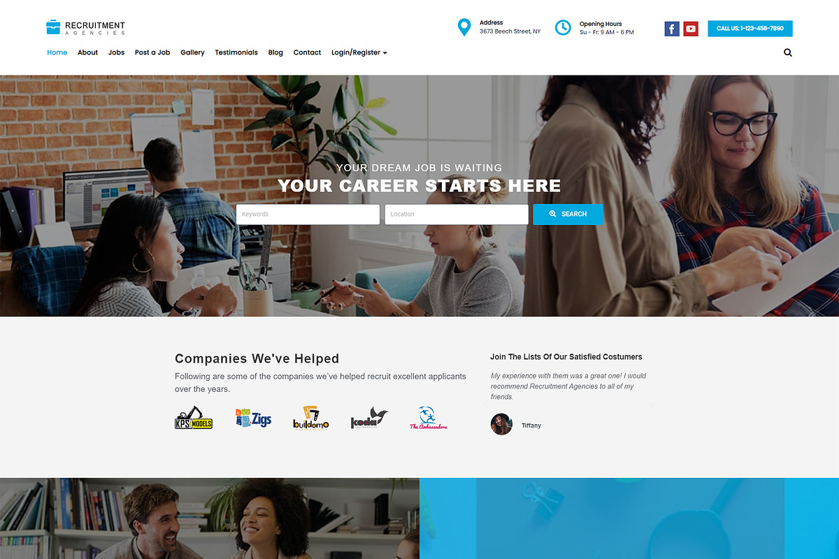 Recruitment Agencies WordPress Theme