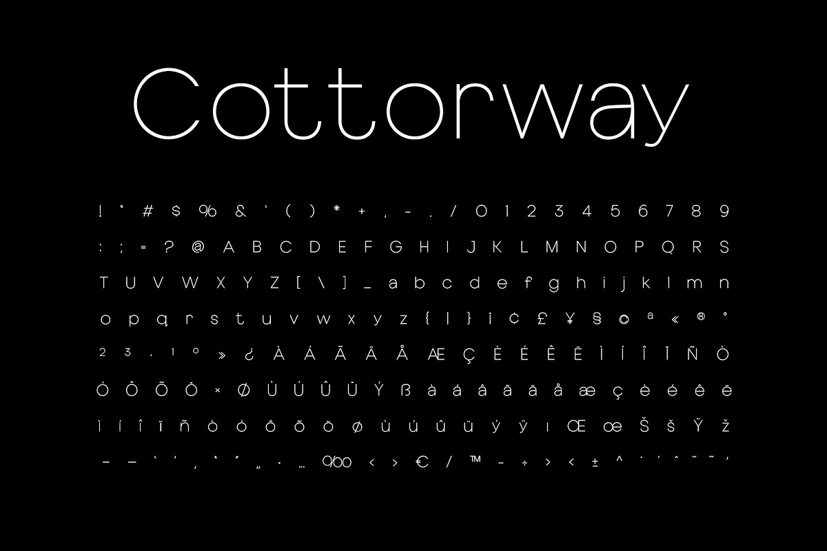 Cottorway Display Typeface, a Sans Serif Font by Foxtype (Photo 2 of 11)