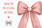 Cozy Winter Bows Clipart, a Decorative Illustration by Whimsy Brush Studio (Thumbnail 8 of 9)