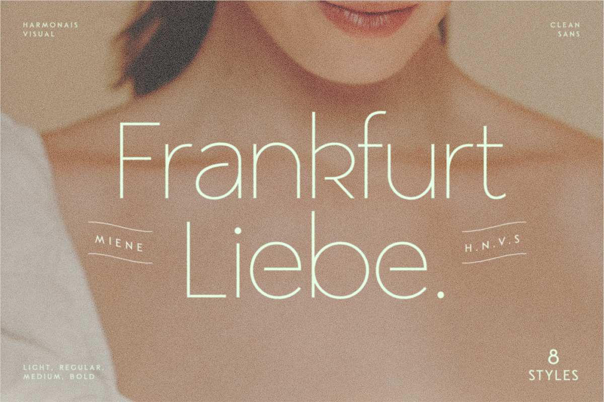 Frankfurt Sans - 8 Font Typeface, a Sans Serif Font by Harmonais Visual (Photo 1 of 23)