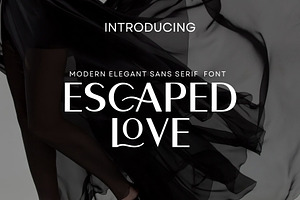 Escaped Love Sans Serif Font