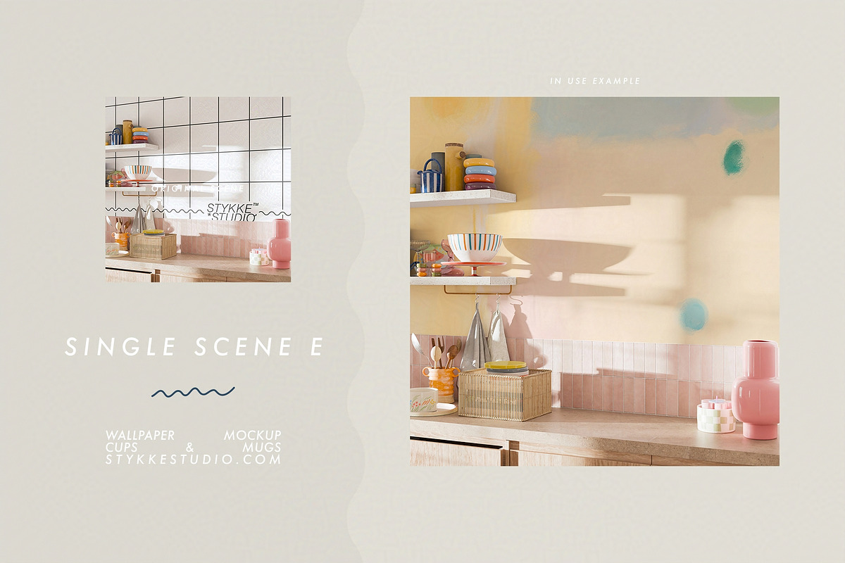 WALLPAPER MOCKUP | Kitchen Mockup, a Household Mockup by Stykke Studio (Photo 10 of 29)