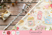 Afternoon Tea Seamless Pattern, a Pattern Graphic by Chonnieartwork (Thumbnail 4 of 5)