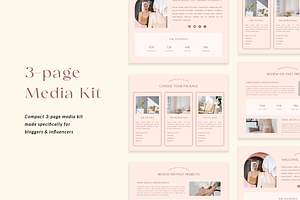 3-Page Media Kit for Beauty Bloggers