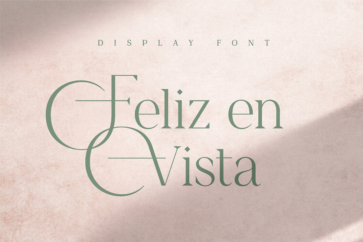 Feliz en Vista - Display Font
