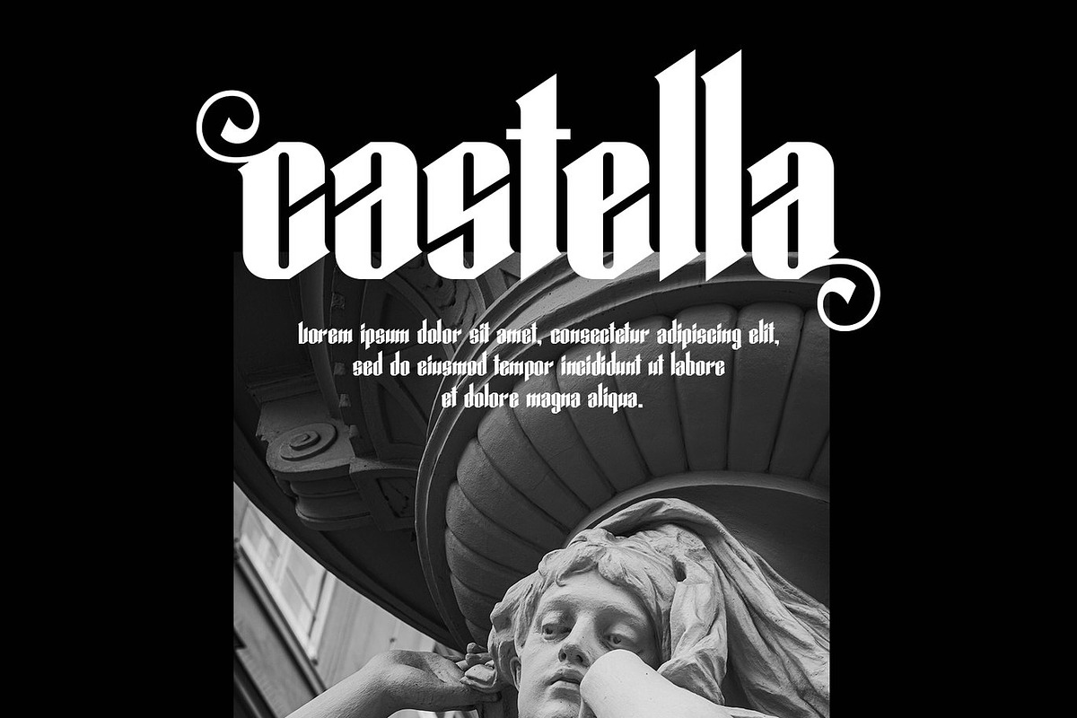 Metrina - Modern Blackletter Font, a Blackletter Font by Luna Shop (Photo 5 of 5)