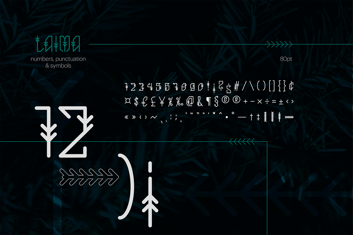 Laima Ethnic Font preview 7
