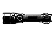 Tactical Flashlight Silhouettes, a Graphic by musafir_fashion (Thumbnail 3 of 14)