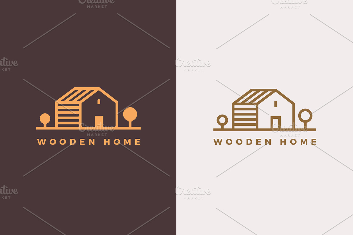 Vector line house logo, a Branding & Logo Template by Magda (Photo 2 of 2)