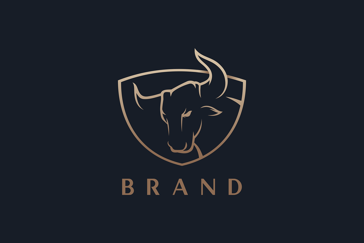 Bull logo template, a Branding & Logo Template by TFamz