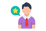 Best Employee Flat Icon, a Duotone Icon by Pexelpy (Thumbnail 2 of 2)