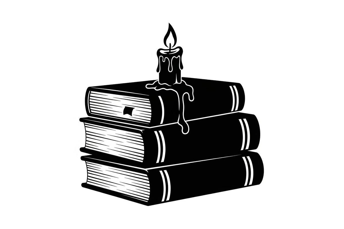 Vintage Book Stack Candle Bundle, an Illustration by jahid234 (Photo 3 of 31)