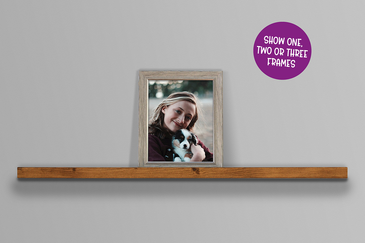 Picture Frame Mock Up - 1, 2 or 3!, a Product Mockup by Little Type Factory (Photo 5 of 6)