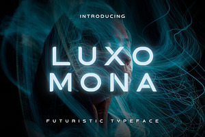 Luxomona - Futuristic AI Typeface, a Sans Serif Font by HipFonts