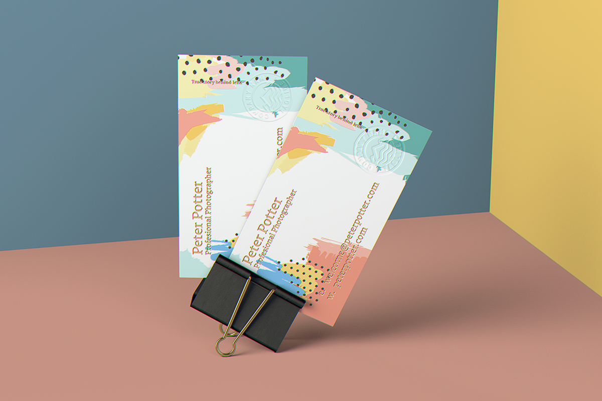 Business Card MockUp, an Advertising Mockup by coloformia (Photo 4 of 9)
