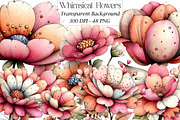 Whimsical Flowers Spring Clipart Bun, an Illustration by DreamPrint404 (Thumbnail 1 of 6)